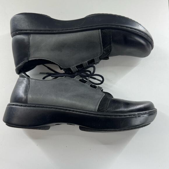 NAOT Riviera Two Tone Gray Black Leather Comfort Shoes Oxford Size 40 9/9.5 - Picture 6 of 9